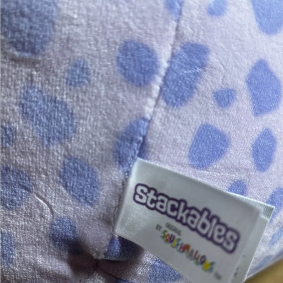 Squishmallows Stackables 12" Pammy Purple Spotted Pig Flower Embroidery 2024 - Picture 8 of 10